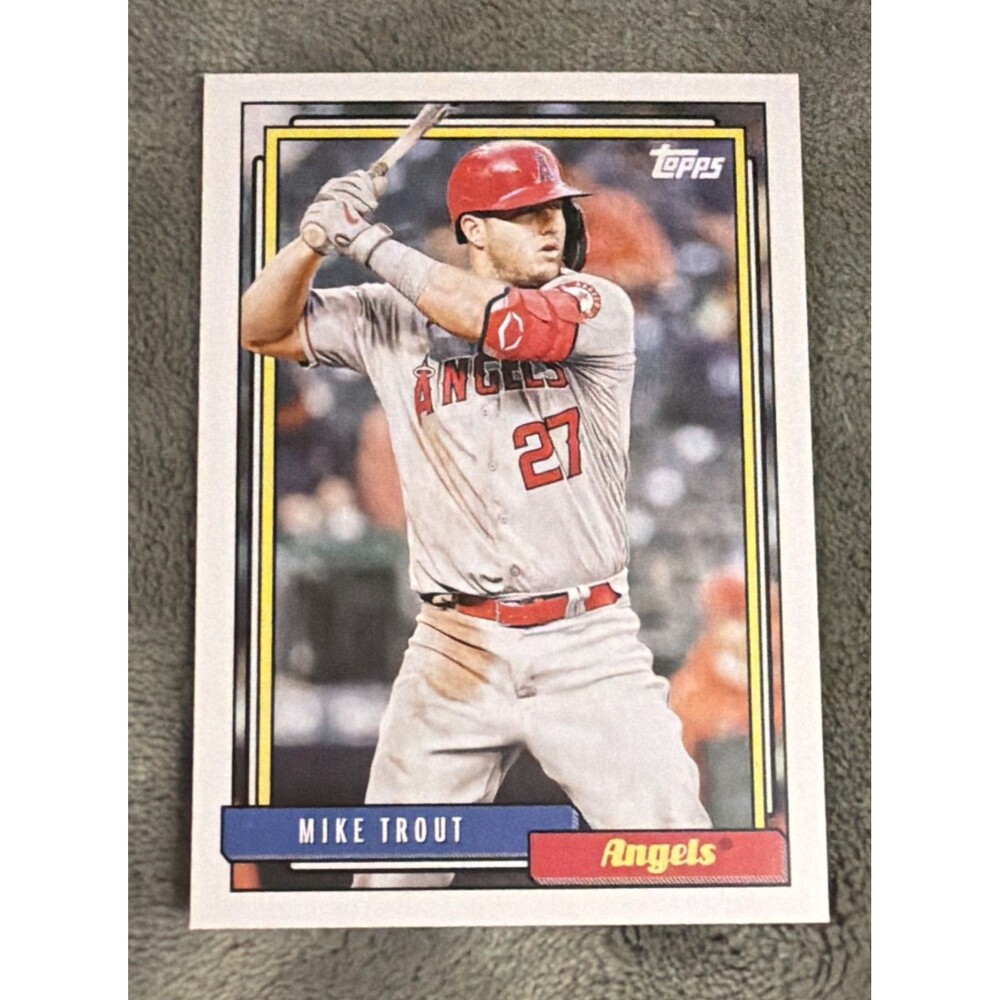 2021 Topps Update Series - 1992 Topps Redux Mike Trout #T92-3